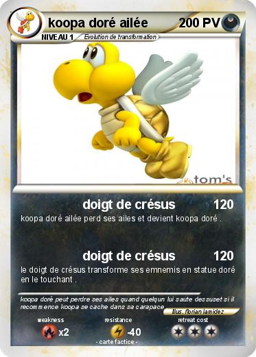 Pokemon koopa doré ailée