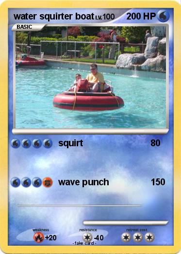 Pokemon water squirter boat