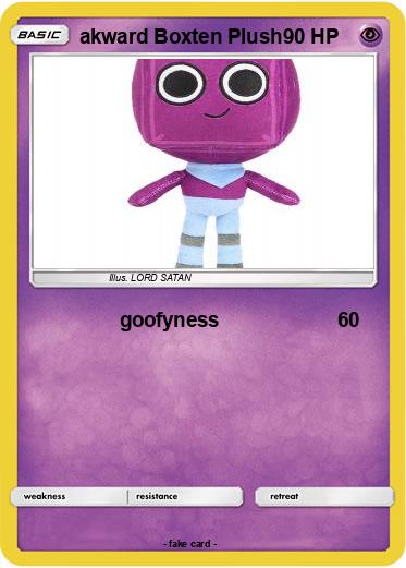 Pokemon akward Boxten Plush
