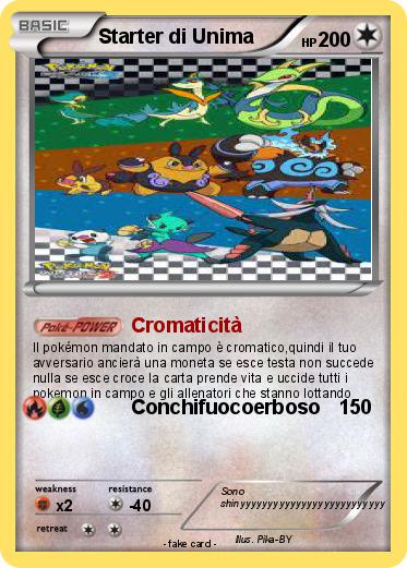Pokemon Starter di Unima