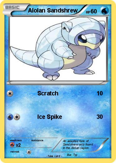 Pokemon Alolan Sandshrew