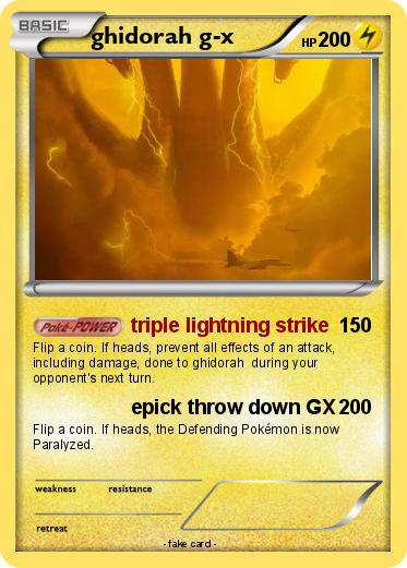 Pokemon ghidorah g-x