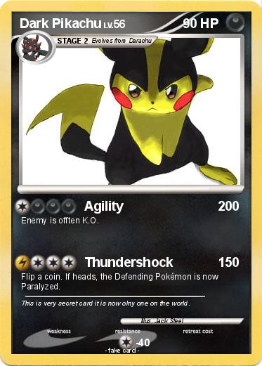 Pokemon Dark Pikachu