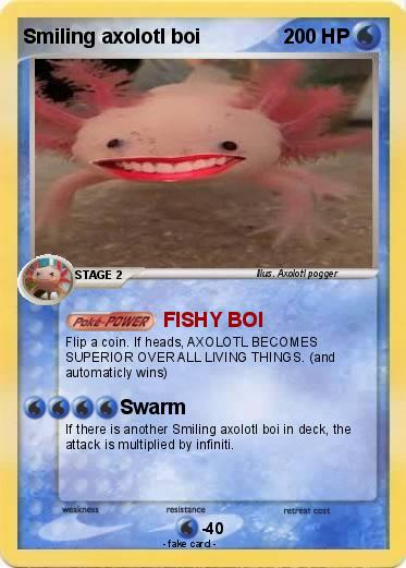 Pokemon Smiling axolotl boi