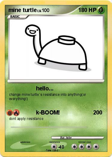Pokemon mine turtle