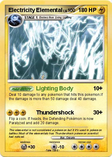 Pokemon Electricity Elemental