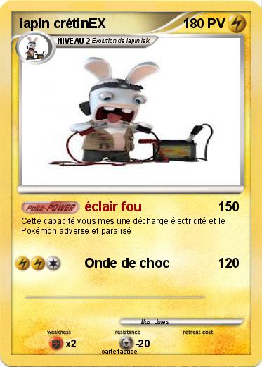 Pokemon lapin crétinEX