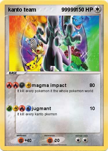 Pokemon kanto team                 99999      