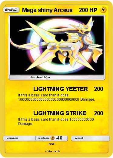 Pokemon Mega shiny Arceus