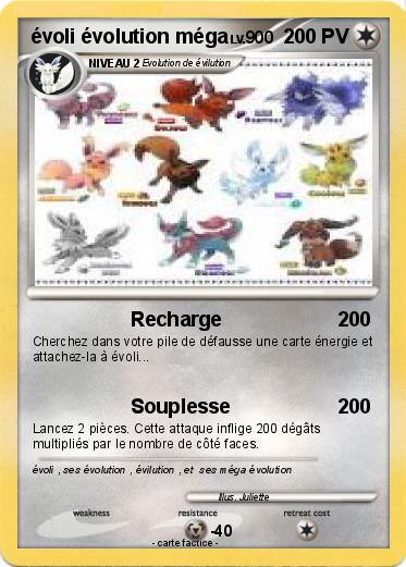Pokemon évoli évolution méga