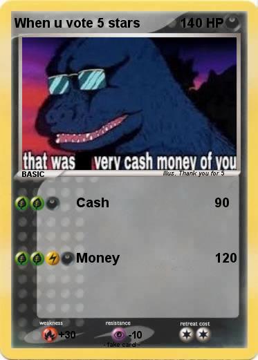 Pokemon When u vote 5 stars
