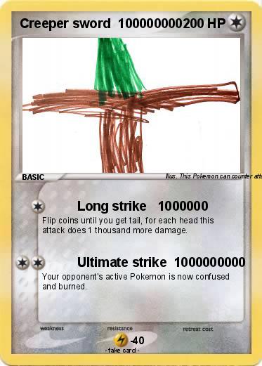 Pokemon Creeper sword  100000000