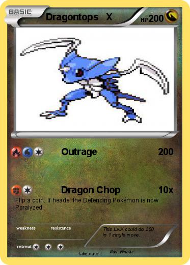 Pokemon Dragontops   X