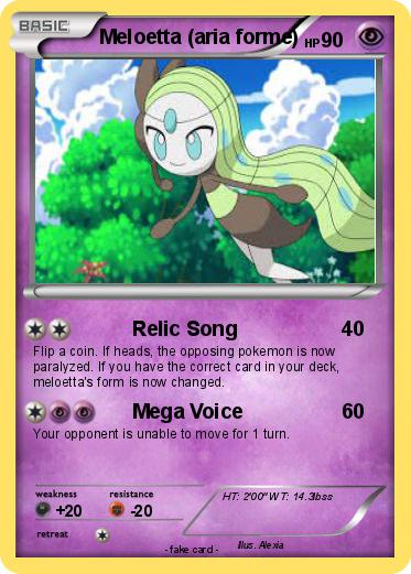 Pokemon Meloetta (aria forme)