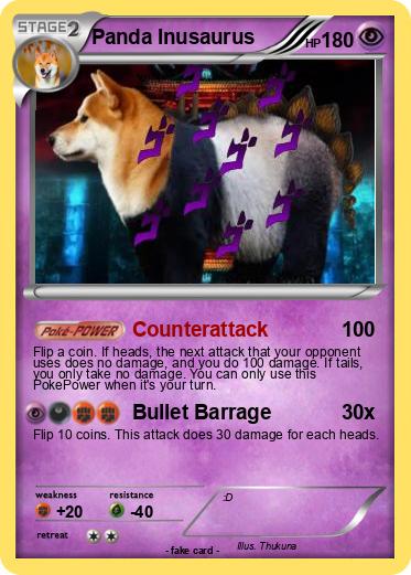 Pokemon Panda Inusaurus