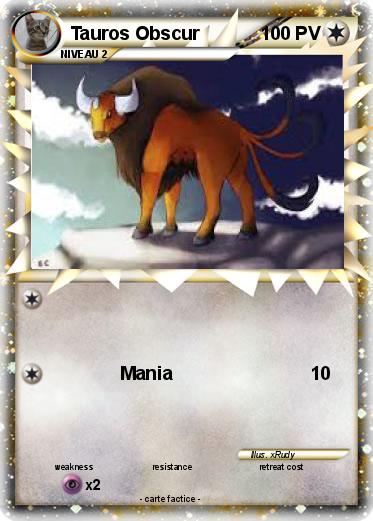 Pokemon Tauros Obscur