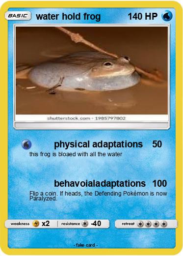 Pokemon water hold frog