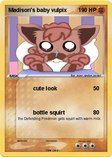 Pokemon Madison's baby vulpix