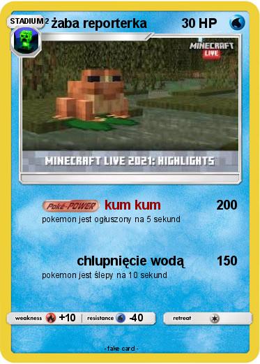 Pokemon żaba reporterka