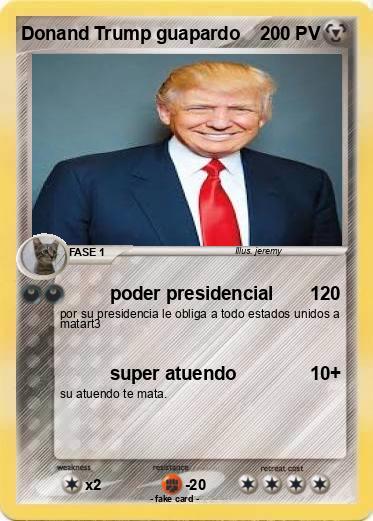 Pokemon Donand Trump guapardo
