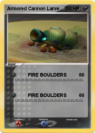 Pokemon Armored Cannon Larve