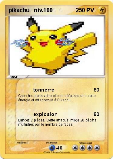 Pokemon pikachu   niv.100               2