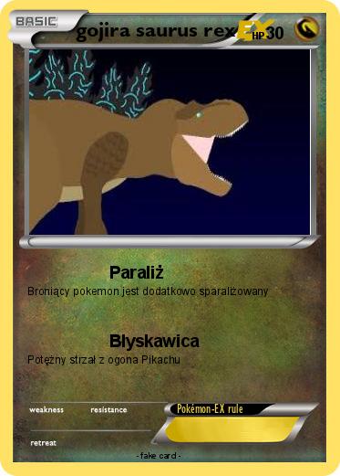 Pokemon gojira saurus rex
