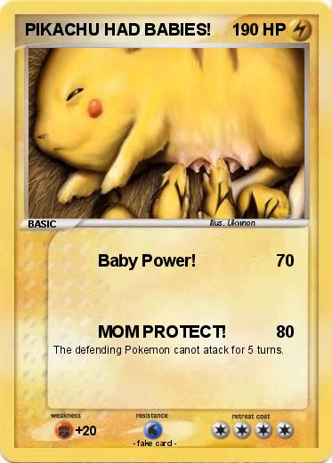 Pokemon PIKACHU HAD BABIES!