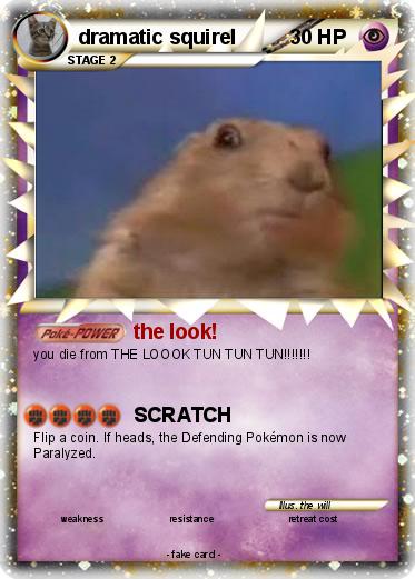 Pokemon dramatic squirel