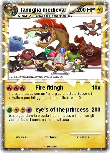 Pokemon famiglia medieval