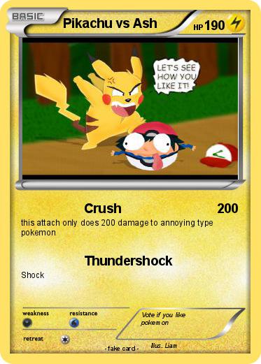 Pokemon Pikachu vs Ash