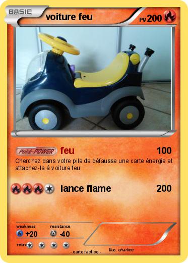 Pokemon voiture feu