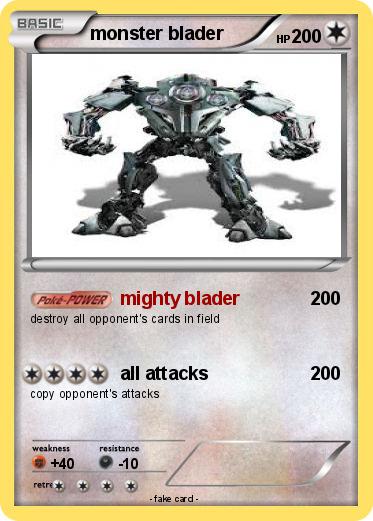 Pokemon monster blader