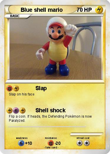 Pokemon Blue shell mario