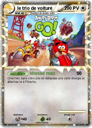 Pokemon le trio de voiture