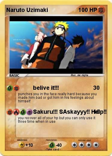 Pokemon Naruto Uzimaki