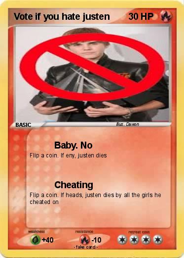 Pokemon Vote if you hate justen