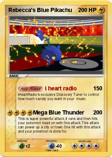 Pokemon Rebecca's Blue Pikachu