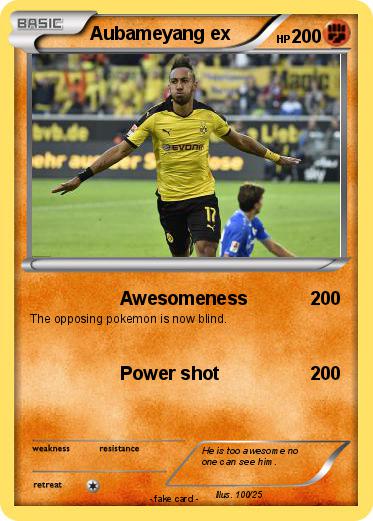 Pokemon Aubameyang ex