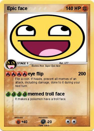 Pokemon Epic face