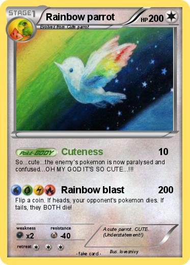 Pokemon Rainbow parrot