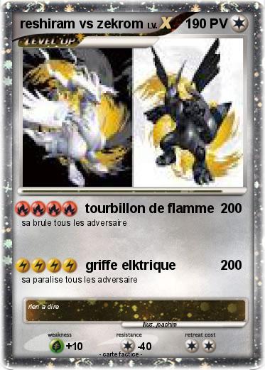 Pokemon reshiram vs zekrom