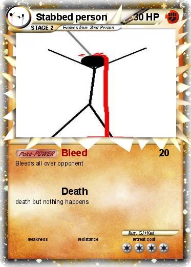 Pokemon Stabbed person