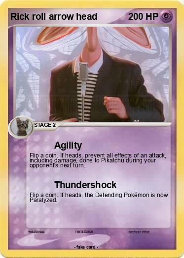 Pokemon Rick roll arrow head