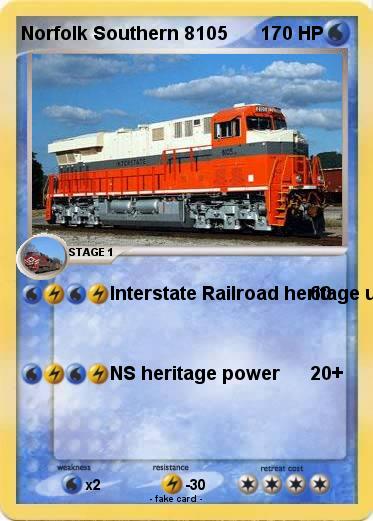 Pokemon Norfolk Southern 8105