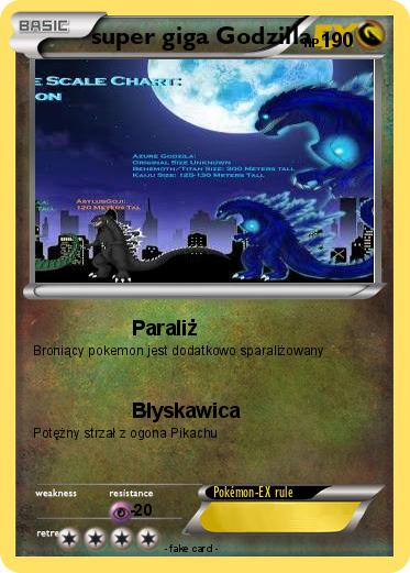 Pokemon super giga Godzilla
