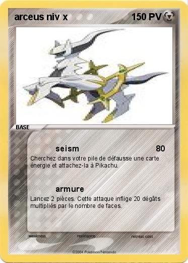 Pokemon arceus niv x