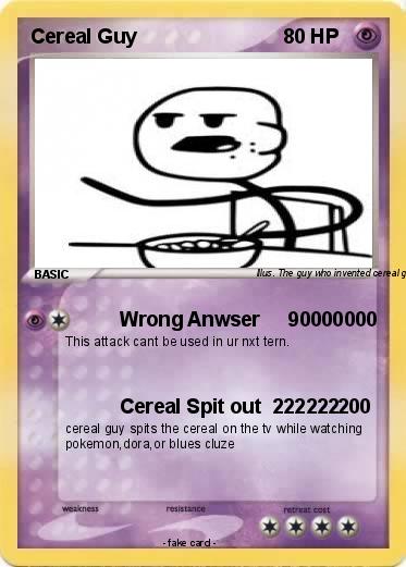 Pokemon Cereal Guy