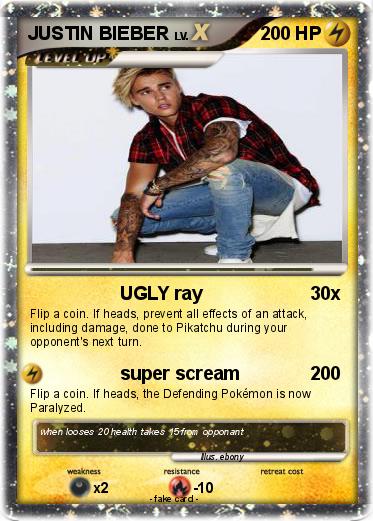Pokemon JUSTIN BIEBER