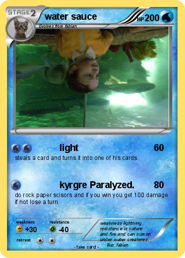 Pokemon water sauce